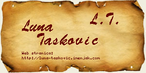 Luna Tasković vizit kartica